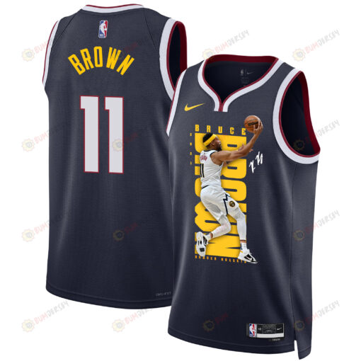 Bruce Brown 11 Denver Nuggets Playing Style 2023 Champions Swingman Jersey - Black