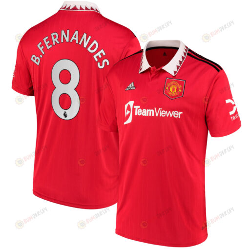 Bruno Fernandes 8 Manchester United 2022/23 Home Player Jersey - Red