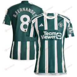 Bruno Fernandes 8 Manchester United 2023/24 Away Men Jersey - Green