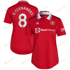 Bruno Fernandes 8 Manchester United Women 2022/23 Home Jersey - Red