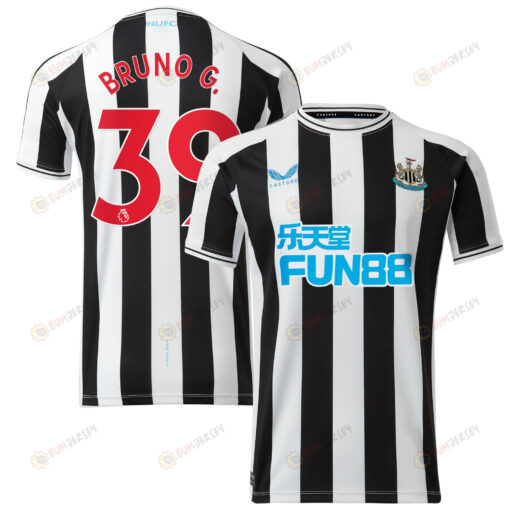 Bruno G. 39 Newcastle United Men 2022/23 Home Jersey - Black White