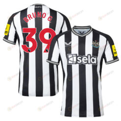 Bruno Guimar?es 39 Newcastle United 2023-24 Premier League Home Men Jersey - White