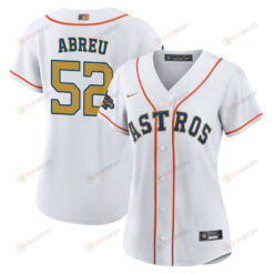 Bryan Abreu 52 Houston Astros 2023 Women Jersey - White/Gold