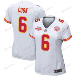 Bryan Cook 6 Kansas City Chiefs Super Bowl LVII Champions 3 Stars WoMen's Jersey - White