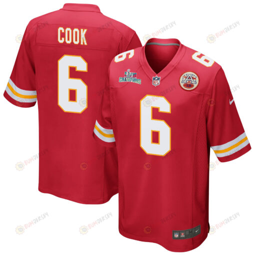 Bryan Cook 6 Kansas City Chiefs Super Bowl LVII Champions Men's Jersey - Red