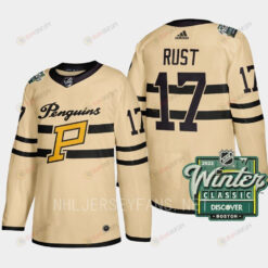 Bryan Rust 17 Pittsburgh Penguins 2023 Winter Classic Cream Jersey