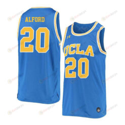 Bryce Alford 20 UCLA Bruins Retro Elite Basketball Men Jersey - Blue