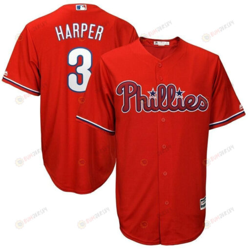 Bryce Harper Philadelphia Phillies Official Cool Base Player Jersey - Scarlet