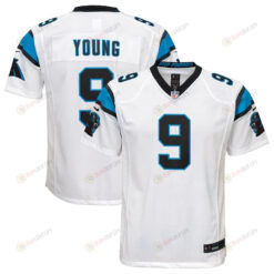 Bryce Young 9 Carolina Panthers Youth 2023 Draft First Round Pick Game Jersey - White