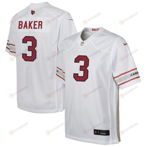 Budda Baker 3 Arizona Cardinals Youth Game Player Jersey - White