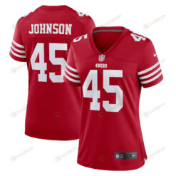 Buddy Johnson San Francisco 49ers Women's Game Player Jersey - Scarlet