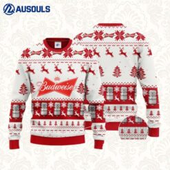 Budweiser Reindeer Cute Gift Ugly Sweaters For Men Women Unisex