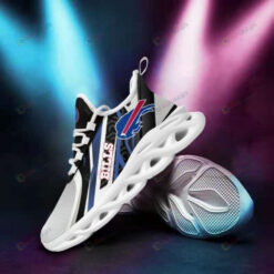Buffalo Bills 3D Max Soul Sneaker Shoes In Black And White