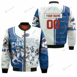 Buffalo Bills AFC East Champions Customized Pattern Bomber Jacket