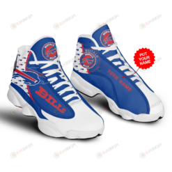 Buffalo Bills Air Jordan 13 Custom Name Sneakers Shoes In Blue White