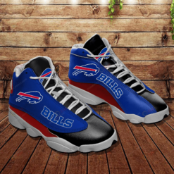 Buffalo Bills Air Jordan 13 Sneakers Shoes In Navy Black