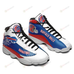 Buffalo Bills Air Jordan 13 Sneakers Shoes In White Navy