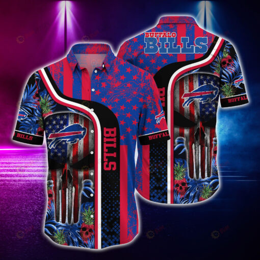 Buffalo Bills And Skull ??Hawaiian Shirt