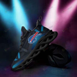 Buffalo Bills Beehive Pattern 3D Max Soul Sneaker Shoes In Black Blue