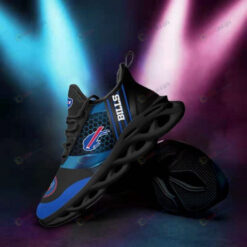 Buffalo Bills Beehive Pattern Black Blue 3D Max Soul Sneaker Shoes