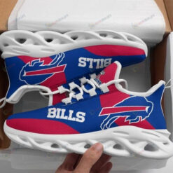 Buffalo Bills Big Logo 3D Max Soul Sneaker Shoes In Red Blue