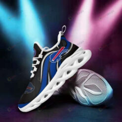 Buffalo Bills Blue Curved Pattern 3D Max Soul Sneaker Shoes