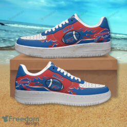 Buffalo Bills Blue Fire Ball Air Force 1 Shoes Sneaker