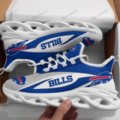 Buffalo Bills Blue White Gray 3D Max Soul Sneaker Shoes