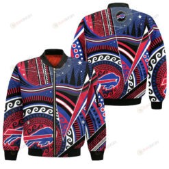 Buffalo Bills Bohemian Pattern Bomber Jacket- Multicolor