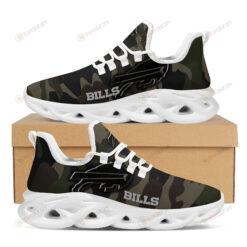 Buffalo Bills Camo Camouflage Design Pattern 3D Max Soul Sneaker Shoes