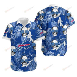 Buffalo Bills Coconut Leaves And Skulls ??Hawaiian Shirt