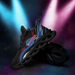 Buffalo Bills Curved Line 3D Max Soul Sneaker Shoes In Black