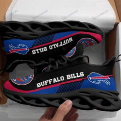 Buffalo Bills Custom Name Black 3D Max Soul Sneaker Shoes