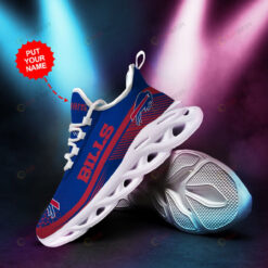 Buffalo Bills Custom Name Blue Red 3D Max Soul Sneaker Shoes