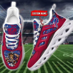 Buffalo Bills Custom Name Illustration Image 3D Max Soul Sneaker Shoes