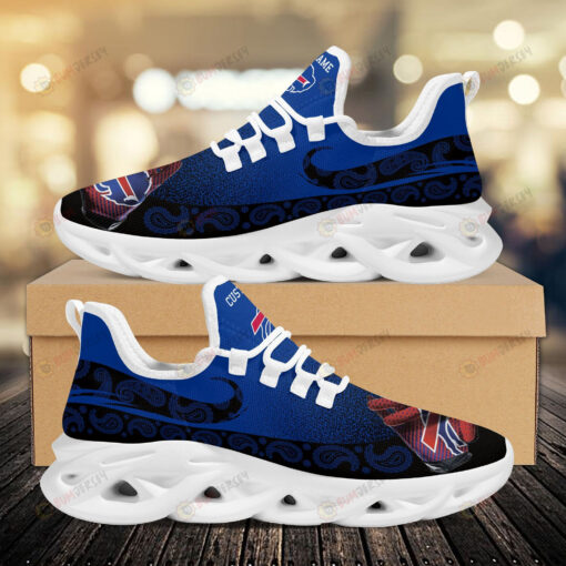 Buffalo Bills Custom Name Logo Pattern 3D Max Soul Sneaker Shoes