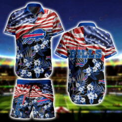 Buffalo Bills Flag Set ??3D Printed Hawaiian Shirt