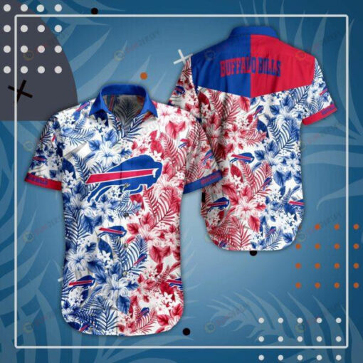 Buffalo Bills Floral Red And Blue ??Hawaiian Shirt