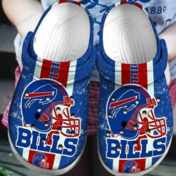 Buffalo Bills Football Crocs Crocband Clog Comfortable Water Shoes - AOP Clog