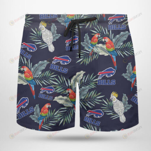 Buffalo Bills In Navy Tropical Hawaiian Summer Shorts Men Shorts - Print Shorts