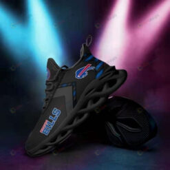 Buffalo Bills Logo 3D Max Soul Sneaker Shoes In Black