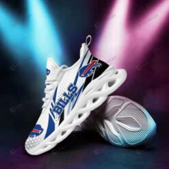 Buffalo Bills Logo 3D Max Soul Sneaker Shoes In Blue White