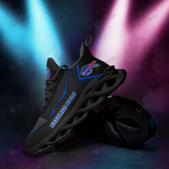 Buffalo Bills Logo Black Background 3D Max Soul Sneaker Shoes