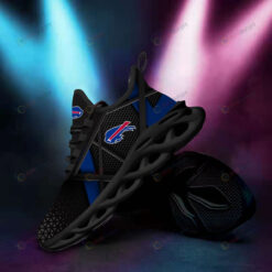 Buffalo Bills Logo Black Blue 3D Max Soul Sneaker Shoes