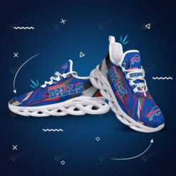 Buffalo Bills Logo Design 3D Max Soul Sneaker Shoes In Blue