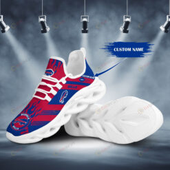 Buffalo Bills Logo Fire Pattern Custom Name 3D Max Soul Sneaker Shoes