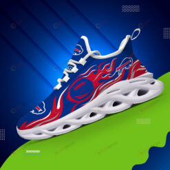 Buffalo Bills Logo Fireball Pattern 3D Max Soul Sneaker Shoes