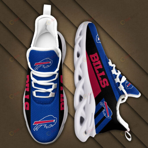 Buffalo Bills Logo Pattern 3D Max Soul Sneaker Shoes In Blue Black Red