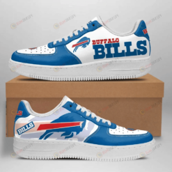 Buffalo Bills Logo Pattern Air Force 1 Printed In Blue White