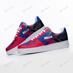 Buffalo Bills Logo Pattern Air Force 1 Printed In Red Blue